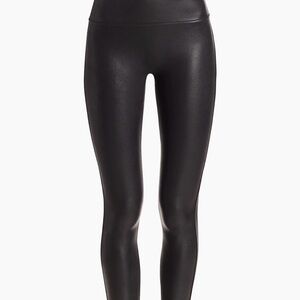 SPANX Black Faux Leather Leggings